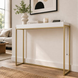 Tray Top Console Table w/ USB Charging Socket