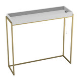 Tray Top Console Table w/ USB Charging Socket