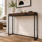 Tray Top Console Table w/ USB Charging Socket