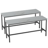 Set of 2 Industrial Dining Bench