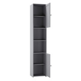 Tall Bathroom Storage Cabinet with 2 Doors