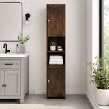 Tall Bathroom Storage Cabinet with 2 Doors