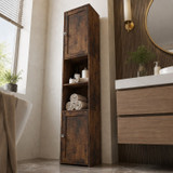 Tall Bathroom Storage Cabinet with 2 Doors