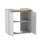 2 Door Full Pedestal Under Sink Bathroom Cabinet