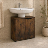 2 Door Full Pedestal Under Sink Bathroom Cabinet