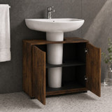2 Door Full Pedestal Under Sink Bathroom Cabinet