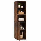 140cm 5 Tier Bathroom Storage Cabinet w/ Door