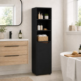 140cm 5 Tier Bathroom Storage Cabinet w/ Door