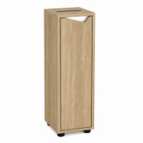 Slim Bathroom Storage Cabinet w/ Three Shelves and Paper Lid