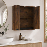 Bathroom Cabinet 2 Door Wall Mounted with Shelf