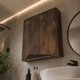 Bathroom Cabinet 2 Door Wall Mounted with Shelf