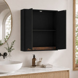 Bathroom Cabinet 2 Door Wall Mounted with Shelf
