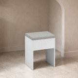 Padded Faux Leather Dressing Table Stool