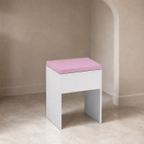 Padded Faux Leather Dressing Table Stool