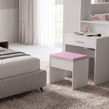 Padded Faux Leather Dressing Table Stool