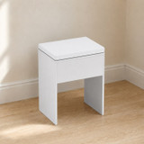 Padded Faux Leather Dressing Table Stool