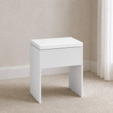 Padded Faux Leather Dressing Table Stool