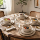 Stoneware Dinner Set with Plates & Bowls