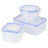 16PCS Clip Lock Food Storage Box Set