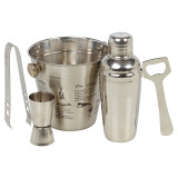 5Pc Stainless Steel Barware Set