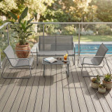 Sorrento 4 Piece Patio Lounge Set