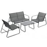 Sorrento 4 Piece Patio Lounge Set