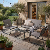 Sorrento 4 Piece Patio Lounge Set