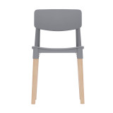 MADRID Scandinavian Dining Chair w/ Beech Wood Legs Minimalist Kitchen Seat