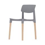 MADRID Scandinavian Dining Chair w/ Beech Wood Legs Minimalist Kitchen Seat