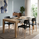 MADRID Scandinavian Dining Chair w/ Beech Wood Legs Minimalist Kitchen Seat