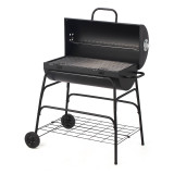 Large Oil Drum BBQ Charcoal Grill Smoker Trolley