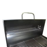 Large Oil Drum BBQ Charcoal Grill Smoker Trolley