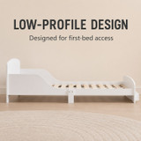 AURORA Wooden Toddler Bed Frame w/ Integrated Storage