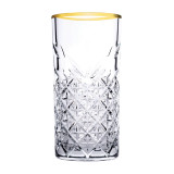 Timeless Gold Rim Highball Glasses