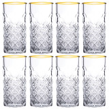 Timeless Gold Rim Highball Glasses