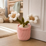Weighted Plush Flower Pot Door Stopper