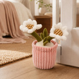 Weighted Plush Flower Pot Door Stopper