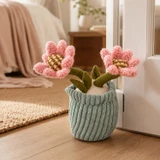 Weighted Plush Flower Pot Door Stopper