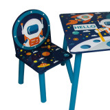 Space Design Children's Wooden Square Table And Chair Set