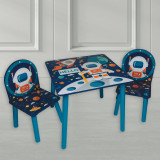 Space Design Children's Wooden Square Table And Chair Set