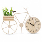 Bicycle Table Clock w/ Planter