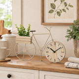 Bicycle Table Clock w/ Planter