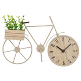 Bicycle Table Clock w/ Planter