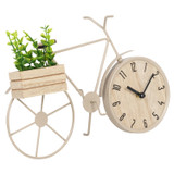 Bicycle Table Clock w/ Planter