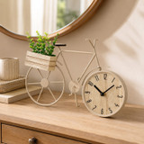 Bicycle Table Clock w/ Planter