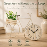 Bicycle Table Clock w/ Planter