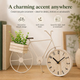 Bicycle Table Clock w/ Planter