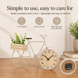 Bicycle Table Clock w/ Planter