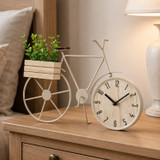 Bicycle Table Clock w/ Planter