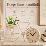 Bicycle Table Clock w/ Planter